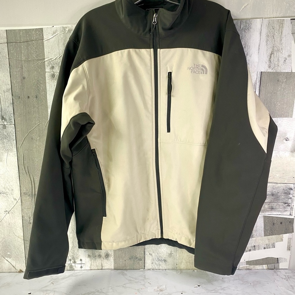 The North Face Jacket Mens Large Black Stretch Lightweight Fleece Lined